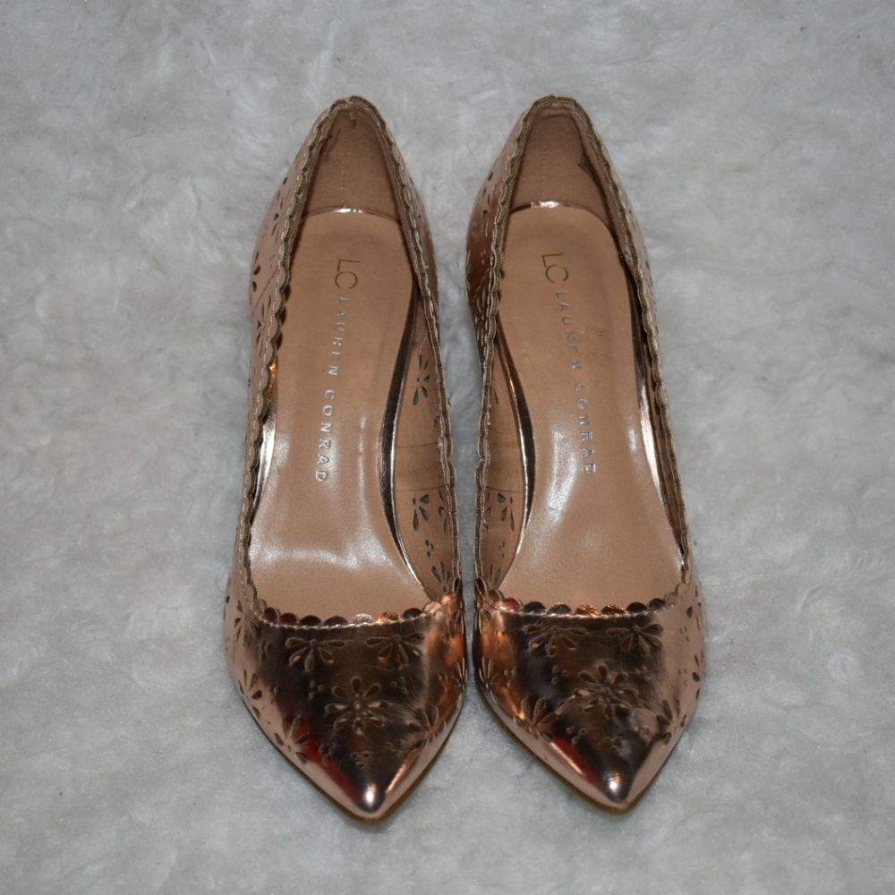 Lauren Conrad gold heels